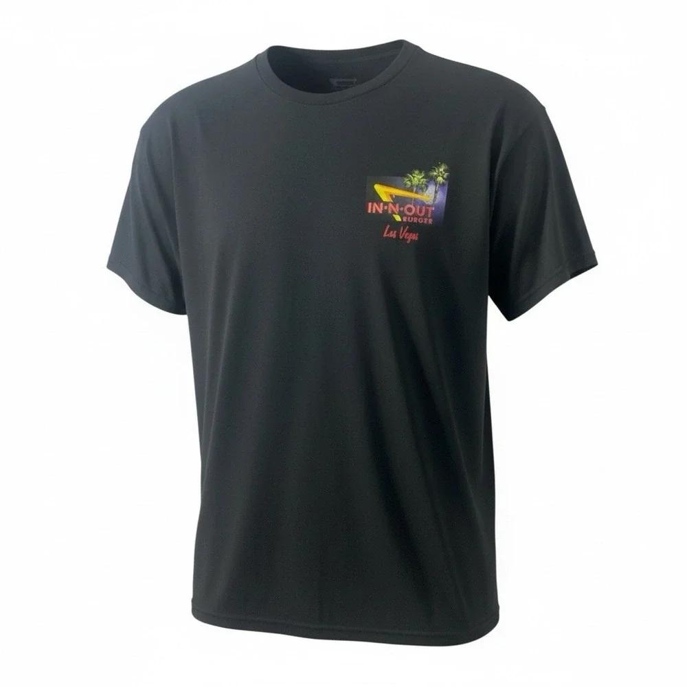 In-N-Out Burger Las  Vegas T-Shirt, Classic Hot Rod, Black Tee Shirt, Size XXL‎